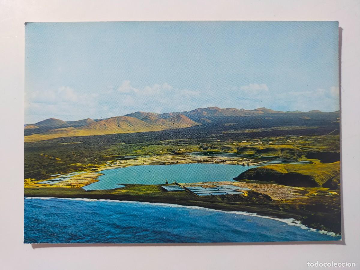 Postales: Postal LANZAROTE (Canarias): Janubio, Lago y Salinas - Colec. Las Afortunadas.