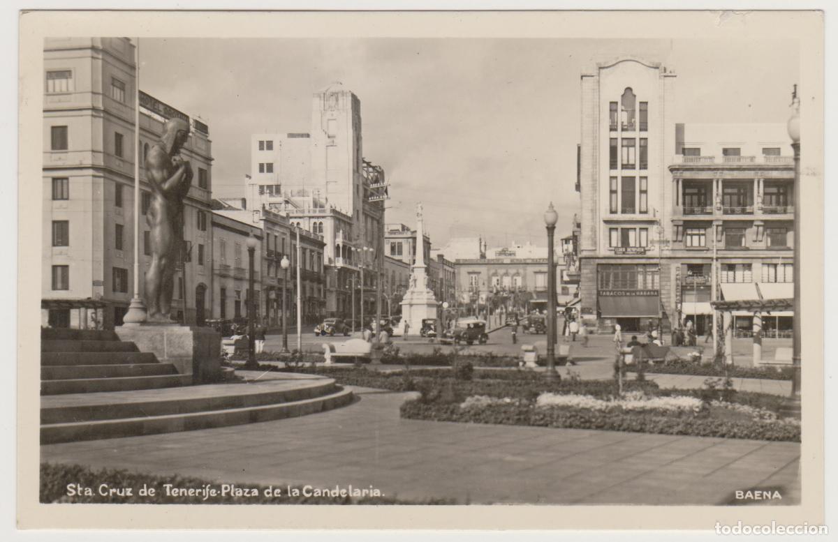 Postales: TARJETA POSTAL - STA. CRUZ DE TENERIFE - PLAZA DE LA CANDELARIA - BAENA