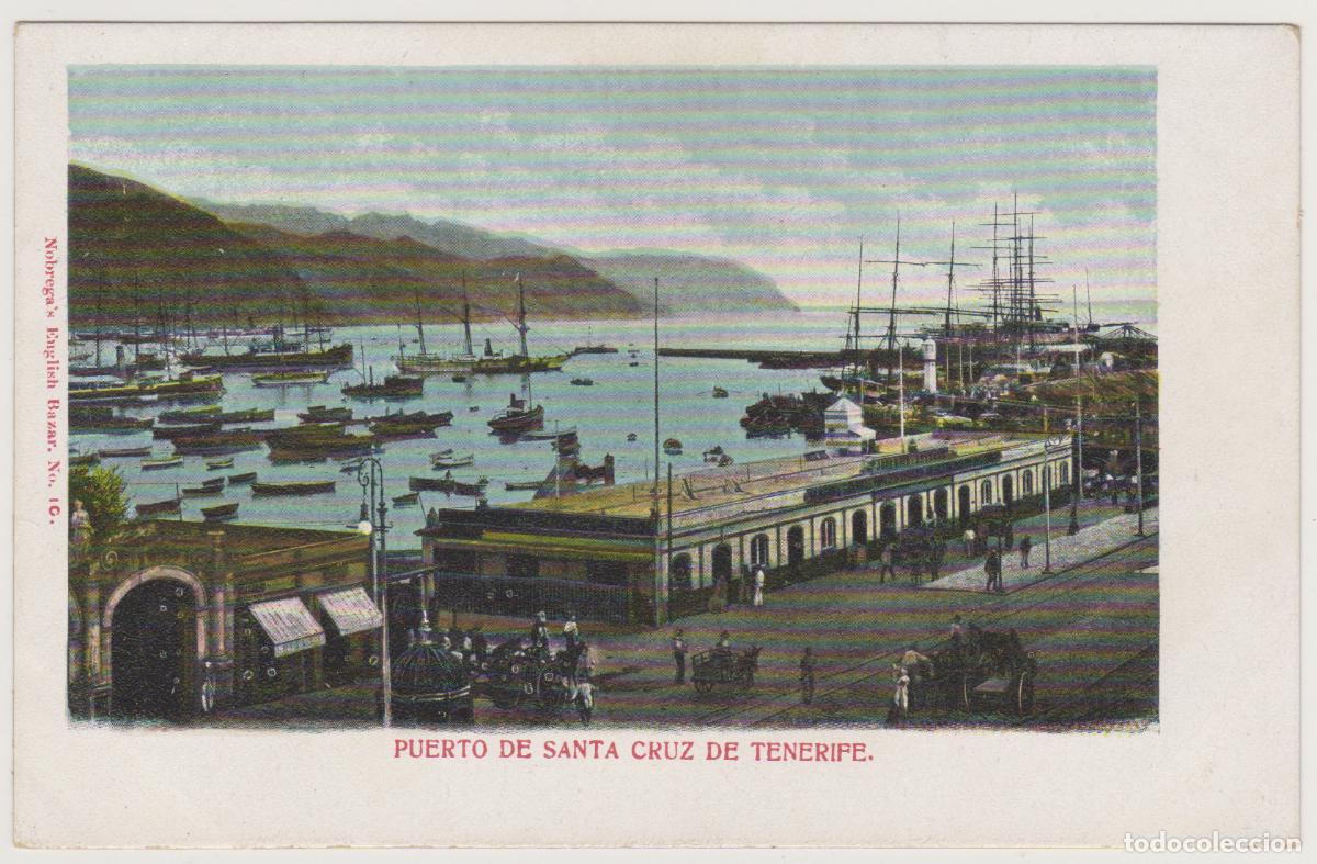 Postales: TARJETA POSTAL - PUERTO DE SANTA CRUZ DE TENERIFE - N&ordm; 10 - NOBREGA'S ENGLISH BAZAR