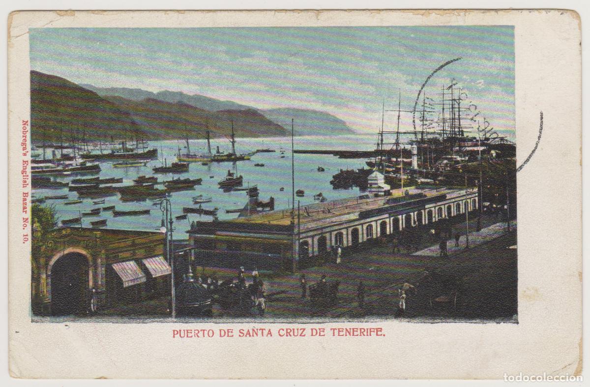 Postales: TARJETA POSTAL - PUERTO DE SANTA CRUZ DE TENERIFE - N&ordm; 10 - NOBREGA'S ENGLISH BAZAR