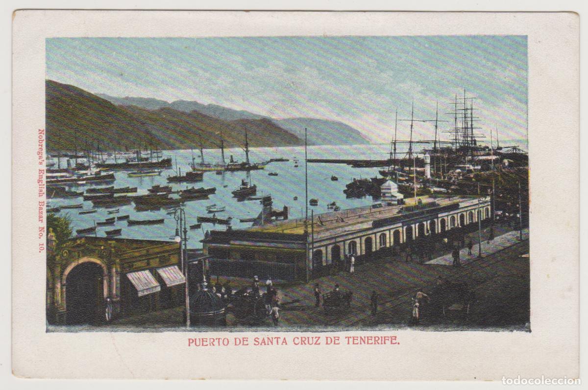 Postales: TARJETA POSTAL - PUERTO DE SANTA CRUZ DE TENERIFE - N&ordm; 10 - NOBREGA'S ENGLISH BAZAR