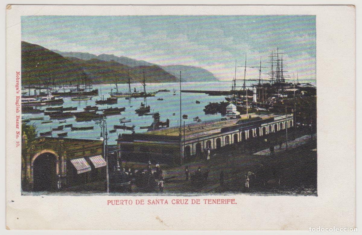 Postales: TARJETA POSTAL - PUERTO DE SANTA CRUZ DE TENERIFE - N&ordm; 10 - NOBREGA'S ENGLISH BAZAR