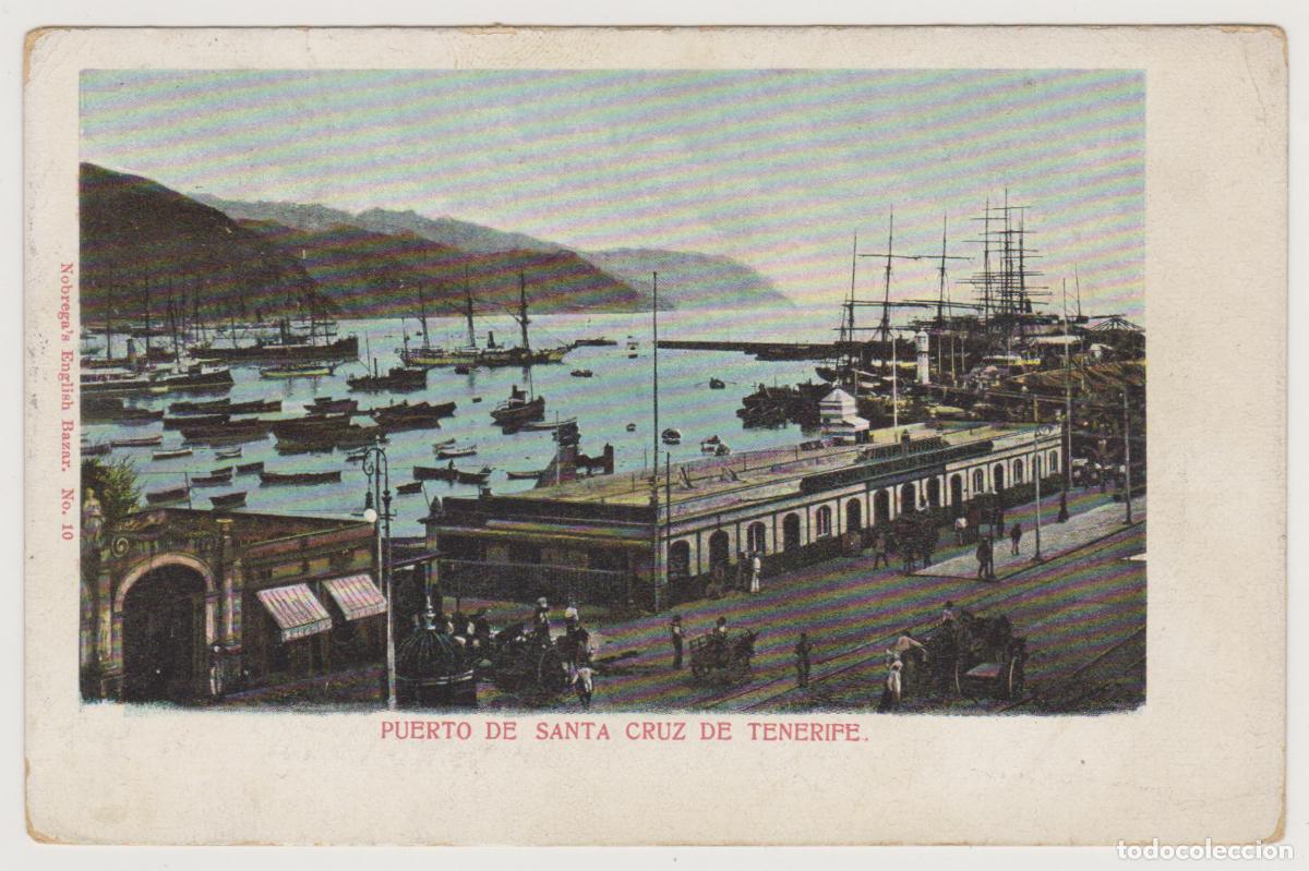 Postales: TARJETA POSTAL - PUERTO DE SANTA CRUZ DE TENERIFE - N&ordm; 10 - NOBREGA'S ENGLISH BAZAR