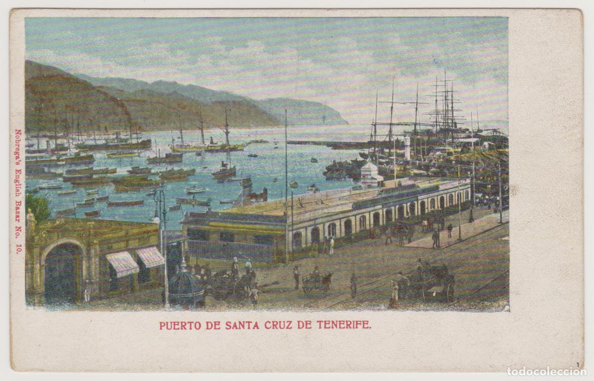 Postales: TARJETA POSTAL - PUERTO DE SANTA CRUZ DE TENERIFE - N&ordm; 10 - NOBREGA'S ENGLISH BAZAR