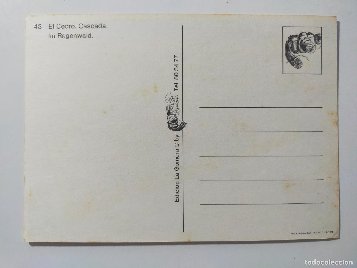 Postales: Postal GOMERA (Canarias): El Cedro. Cascada - Edic La Gomera - Foto 2