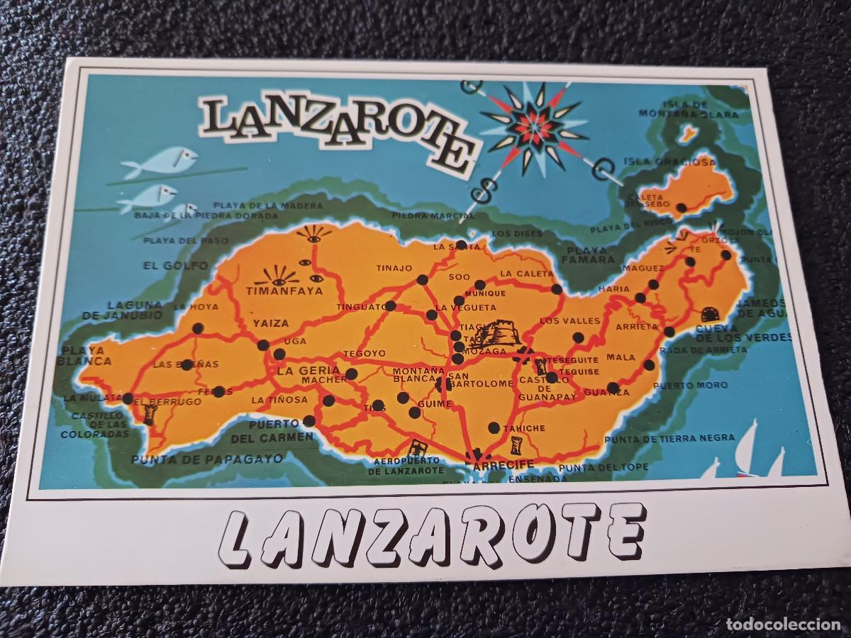 Postales: lanzarote, isla de los volcanes, col. las afortunadas