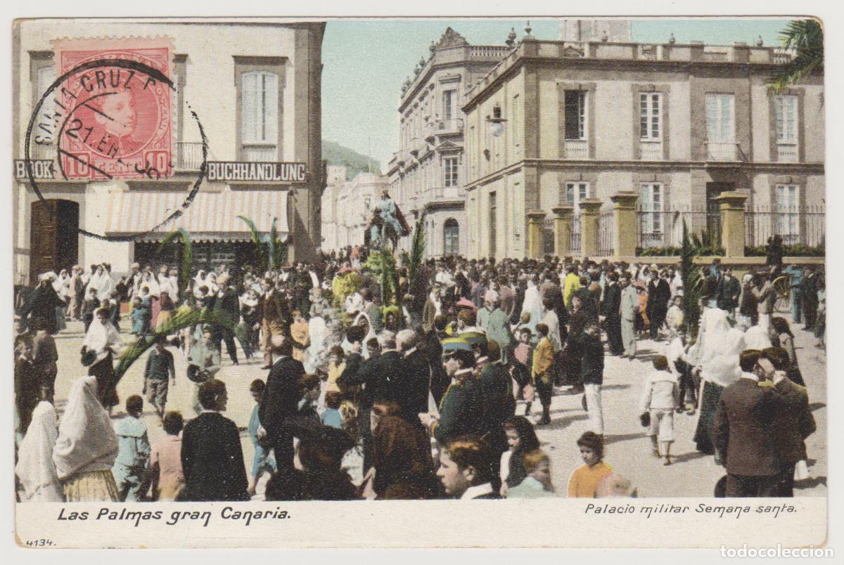 Postales: TARJETA POSTAL - GRAN CANARIA - LAS PALMAS - PALACIO MILITAR - SEMANA SANTA