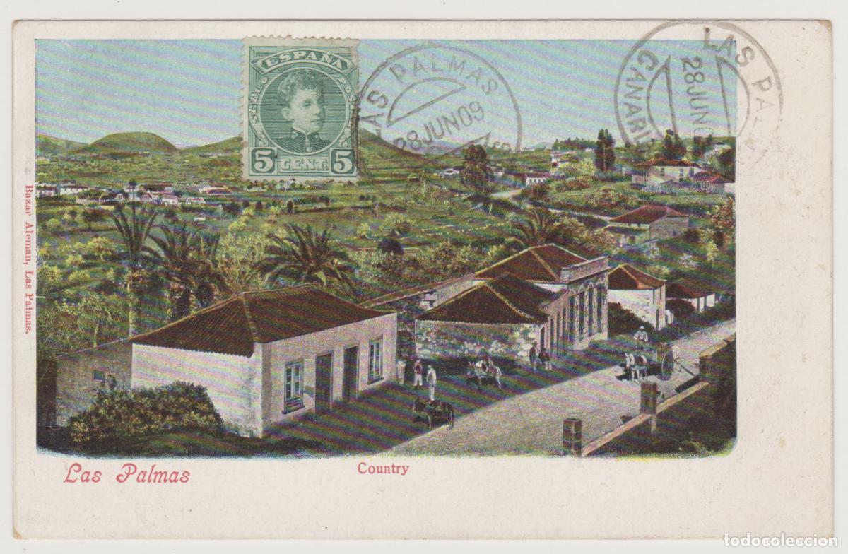 Postales: TARJETA POSTAL - LAS PALMAS - COUNTRY - BAZAR ALEMAN