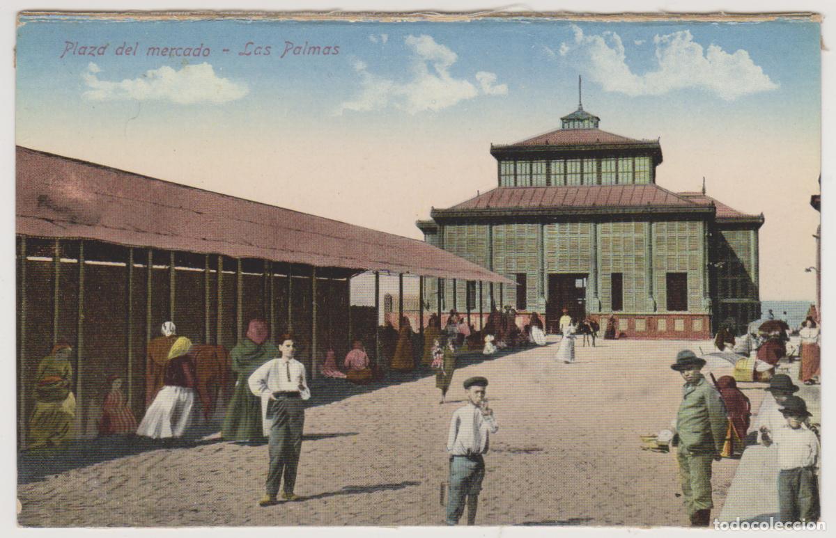 Postales: TARJETA POSTAL - LAS PALMAS - PLAZA DEL MERCADO - RODRIGUES BROS