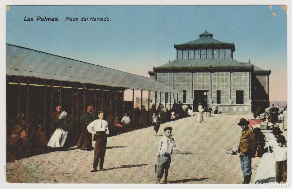 Postales: TARJETA POSTAL - LAS PALMAS - PLAZA DEL MERCADO - RODRIGUES BROS