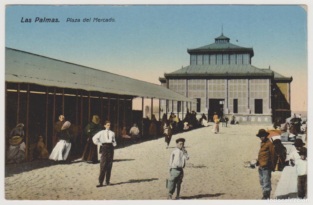 Postales: TARJETA POSTAL - LAS PALMAS - PLAZA DEL MERCADO - RODRIGUES BROS