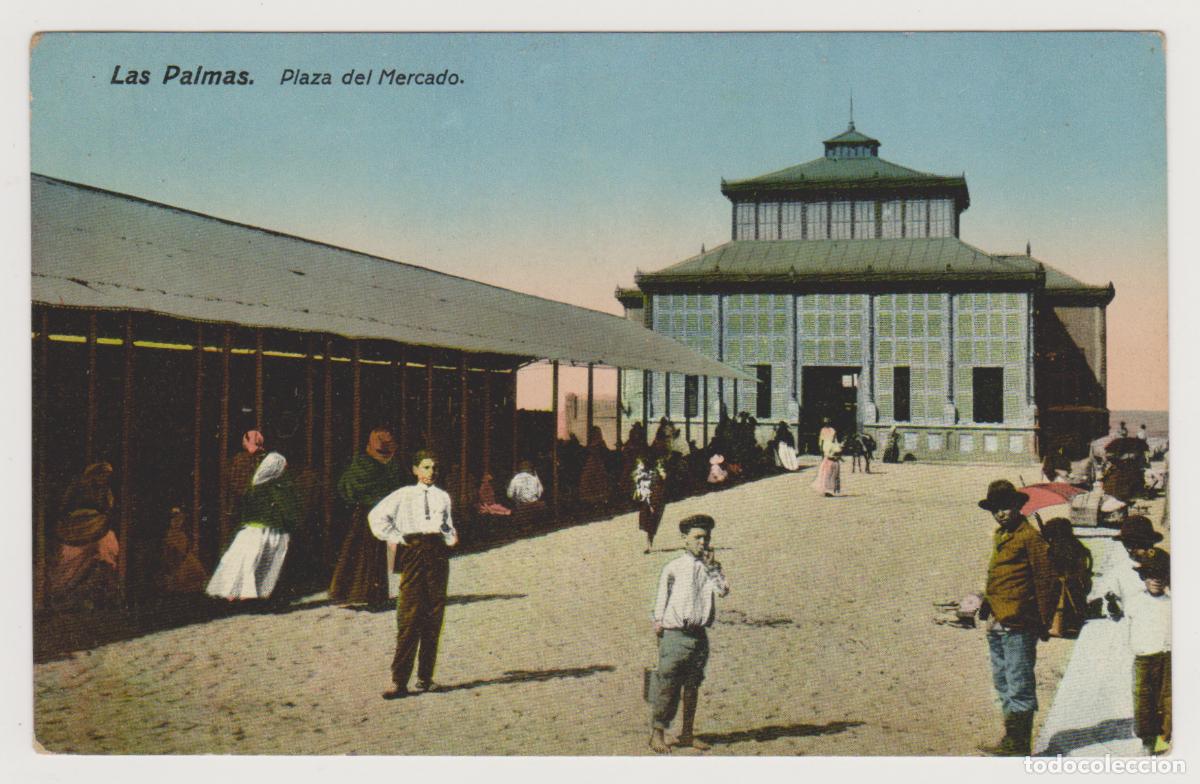 Postales: TARJETA POSTAL - LAS PALMAS - PLAZA DEL MERCADO - RODRIGUES BROS