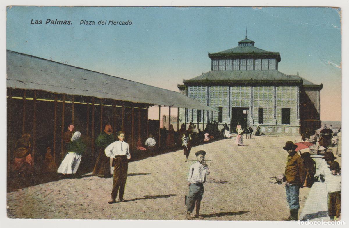 Postales: TARJETA POSTAL - LAS PALMAS - PLAZA DEL MERCADO - RODRIGUES BROS
