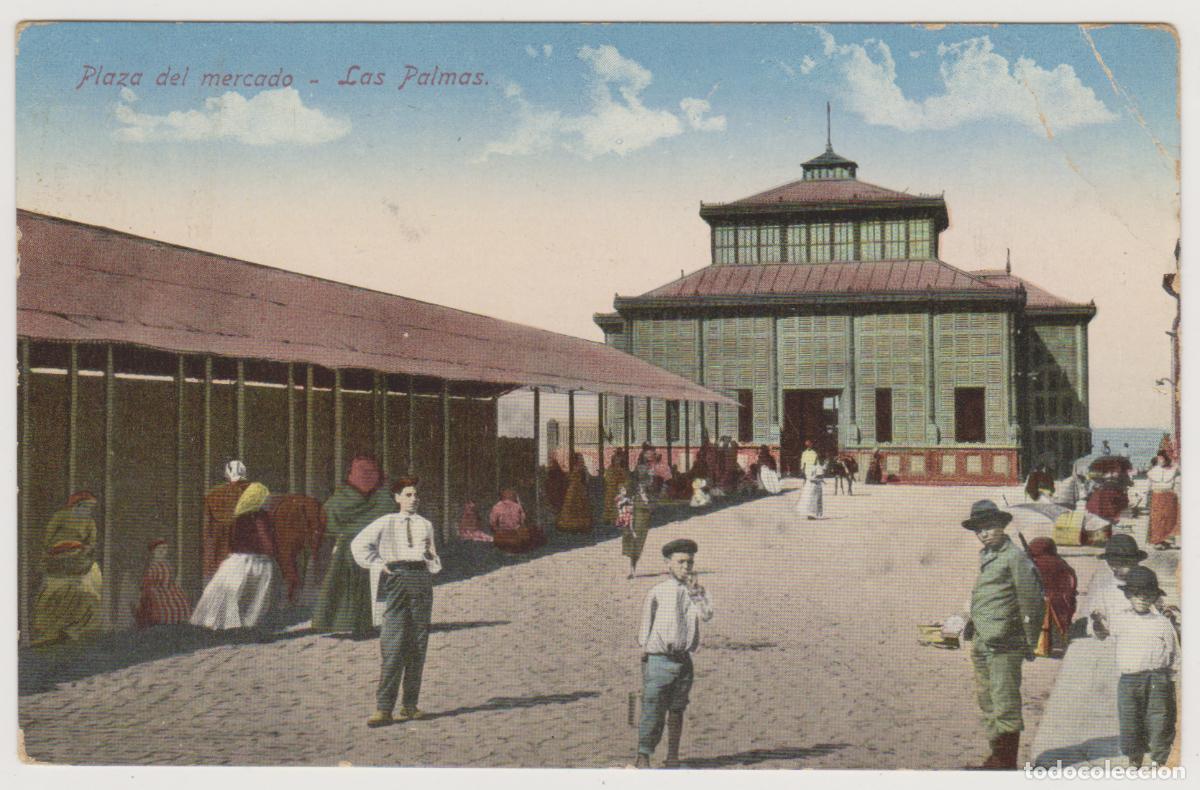 Postales: TARJETA POSTAL - LAS PALMAS - PLAZA DEL MERCADO - RODRIGUES BROS