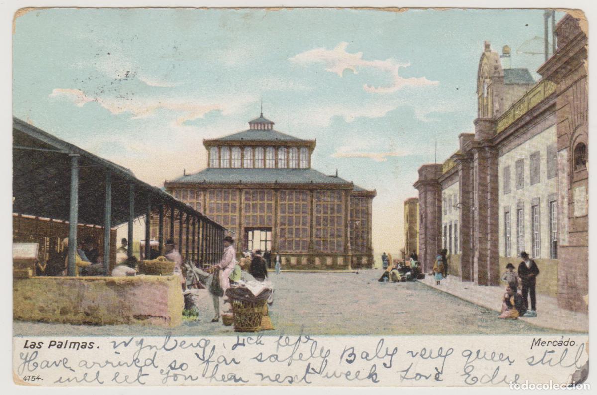 Postales: TARJETA POSTAL - LAS PALMAS - MERCADO - Foto 1
