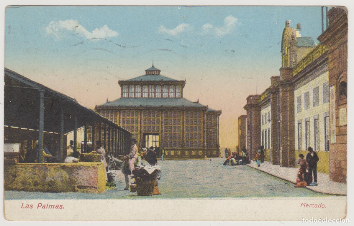 Postales: TARJETA POSTAL - LAS PALMAS - MERCADO - RODRIGUES BROS