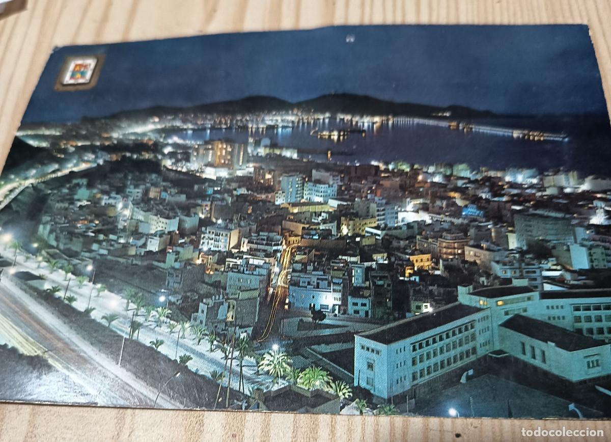 Postales: postal de vista desde el aire de las palmas de gran canaria