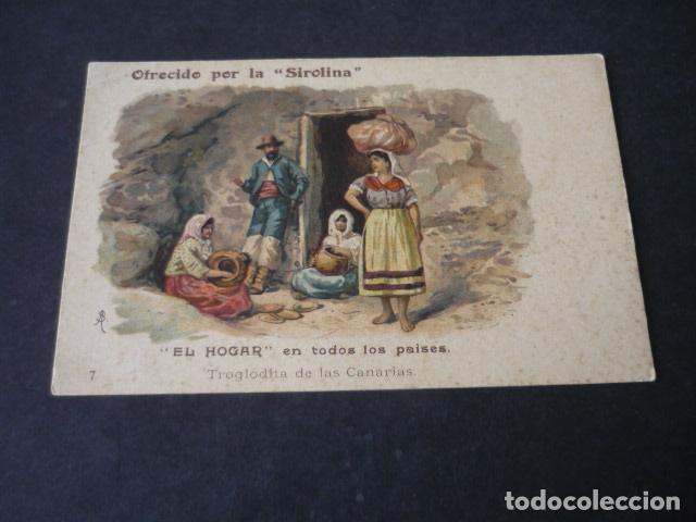 Postales: ISLAS CANARIAS TIPOS TARJETA CROMOLITOGRAFICA PUBLICIDAD MEDICAMENTO SIROLINA