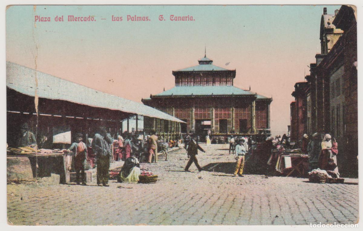 Postales: TARJETA POSTAL - LAS PALMAS - G. CANARIA - PLAZA DEL MERCADO