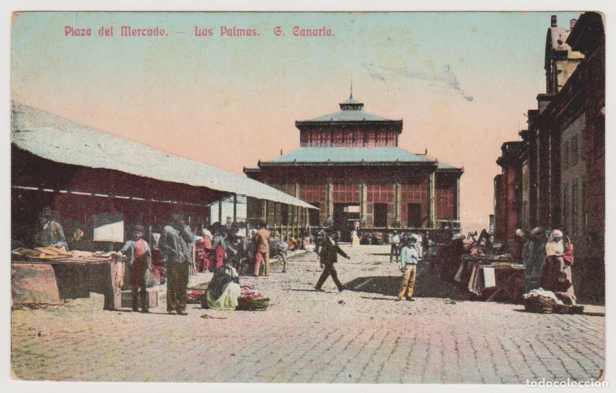 Postales: TARJETA POSTAL - LAS PALMAS - G. CANARIA - PLAZA DEL MERCADO