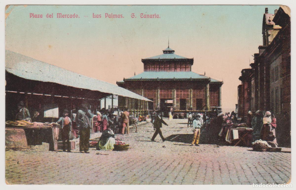 Postales: TARJETA POSTAL - LAS PALMAS - G. CANARIA - PLAZA DEL MERCADO