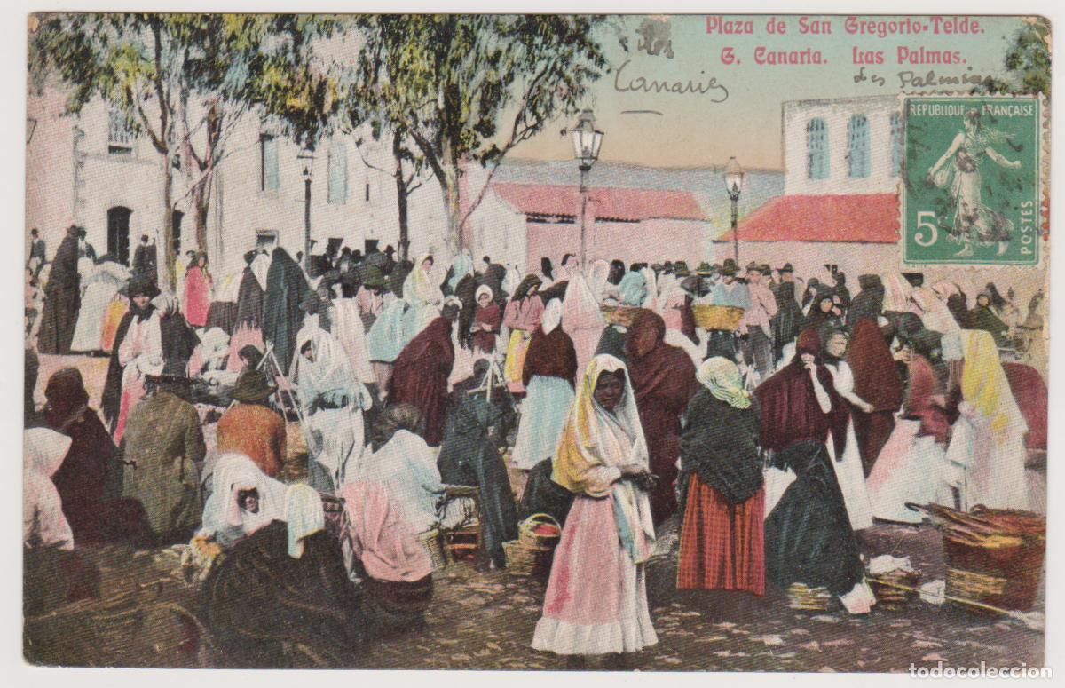 Postales: TARJETA POSTAL - GRAN CANARIA - LAS PALMAS - PLAZA DE SAN GREGORIO - TELDE