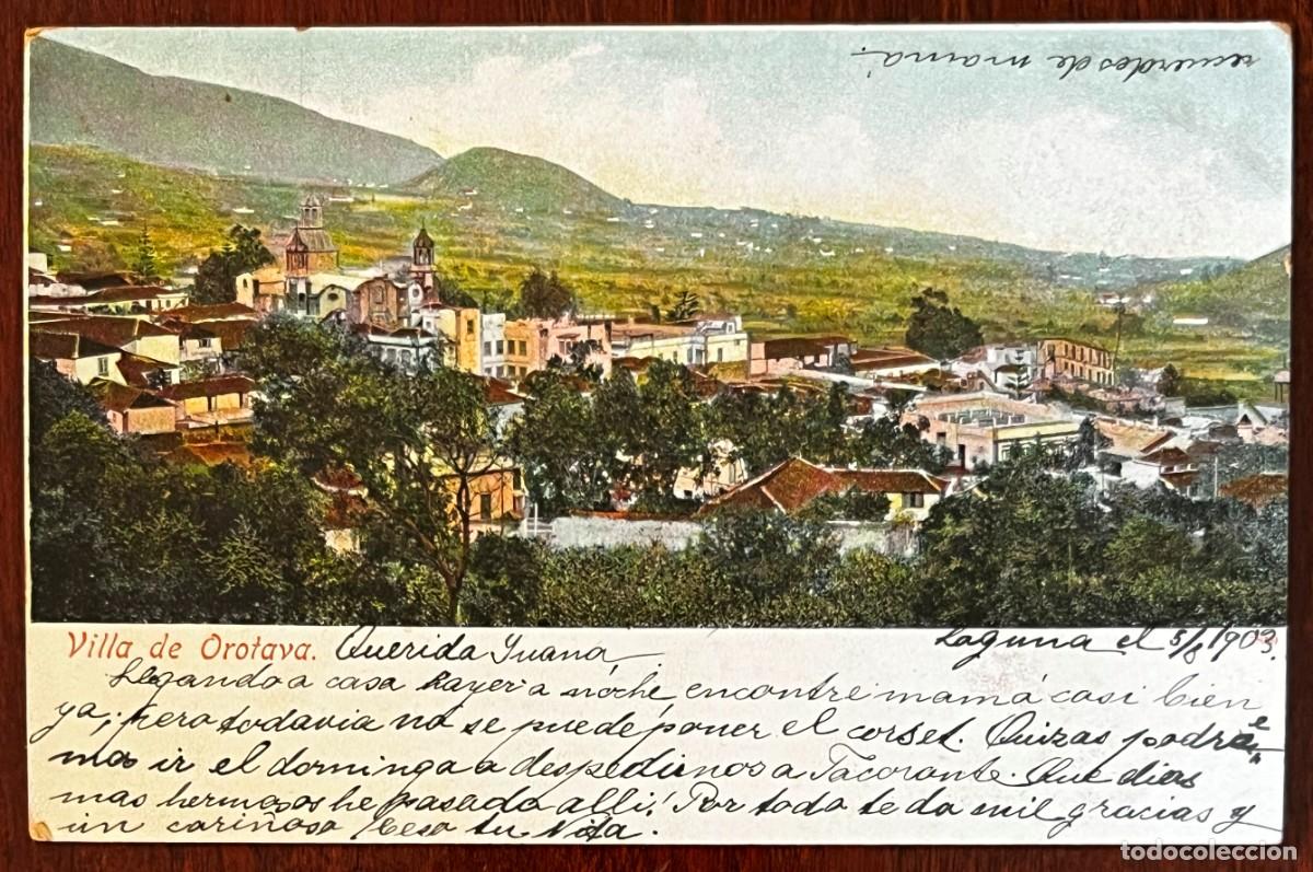 Cartes Postales: VILLA DE OROTAVA, TENERIFE, CANARIAS, NO CONSTA EDITORIAL, ESCRITA EN 1903,