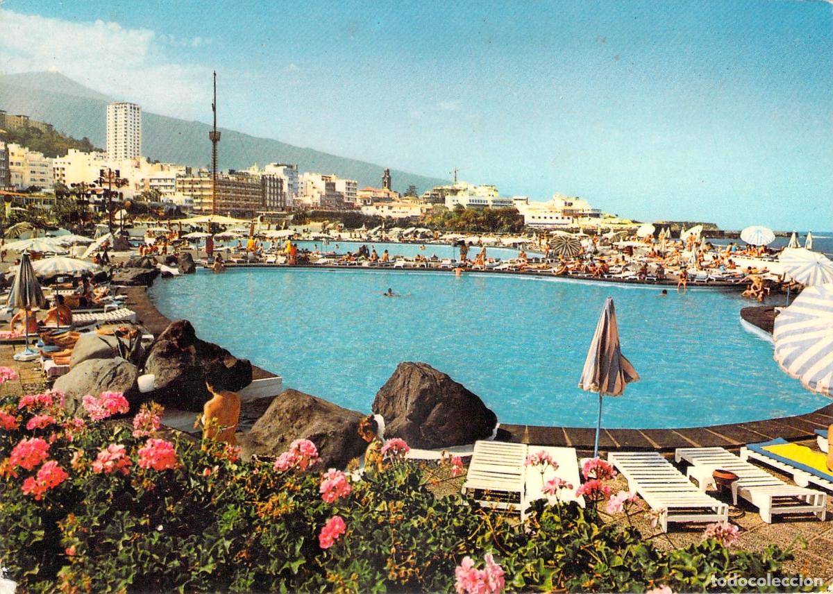 Postales: Postal de las Piscinas de San Telmo, Puerto de la Cruz, Tenerife