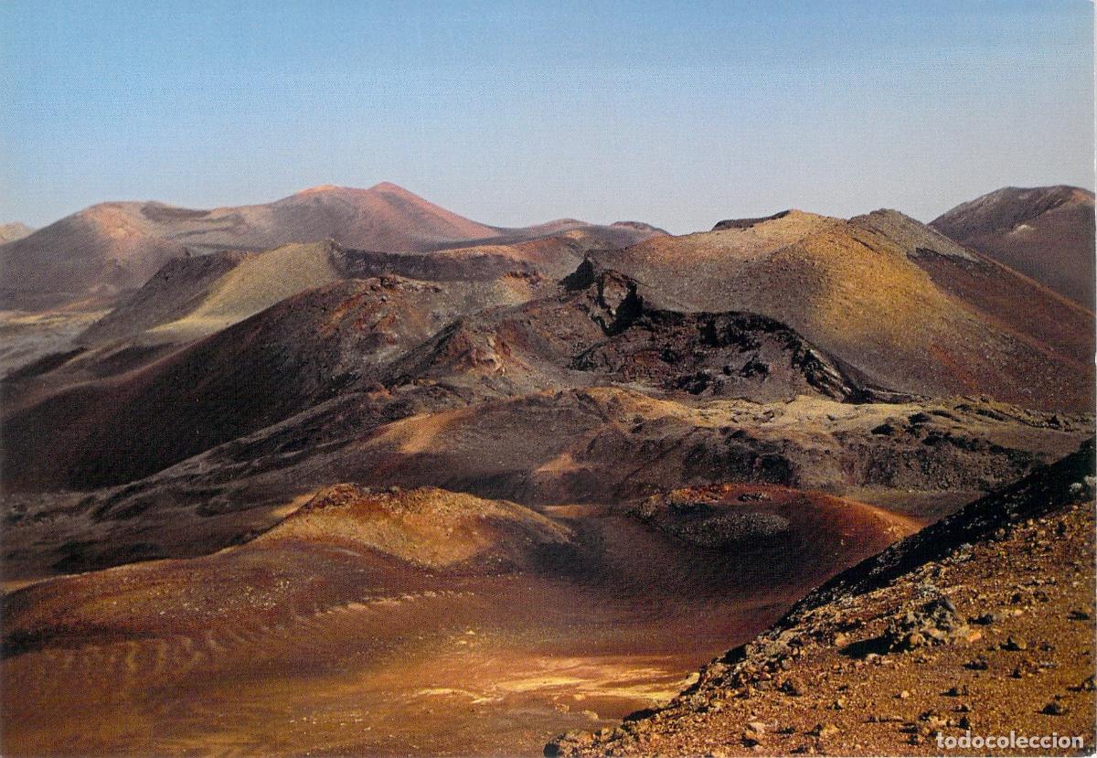 Postales: Postal de las Monta&ntilde;as de Fuego en Parque Nacional Timanfaya Lanzarote
