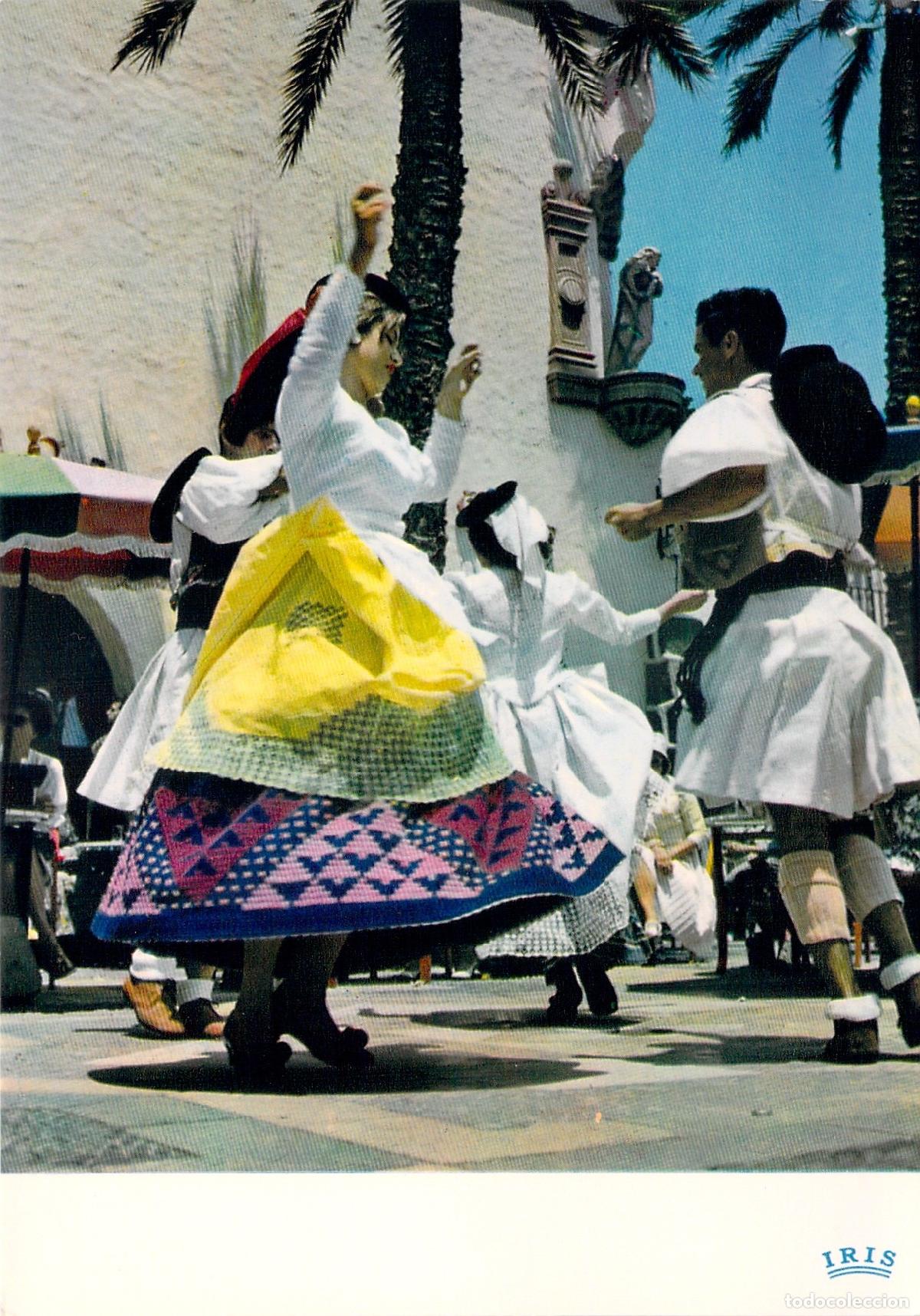 Postales: Postal de Baile Tradicional en el Pueblo Canario, Las Palmas