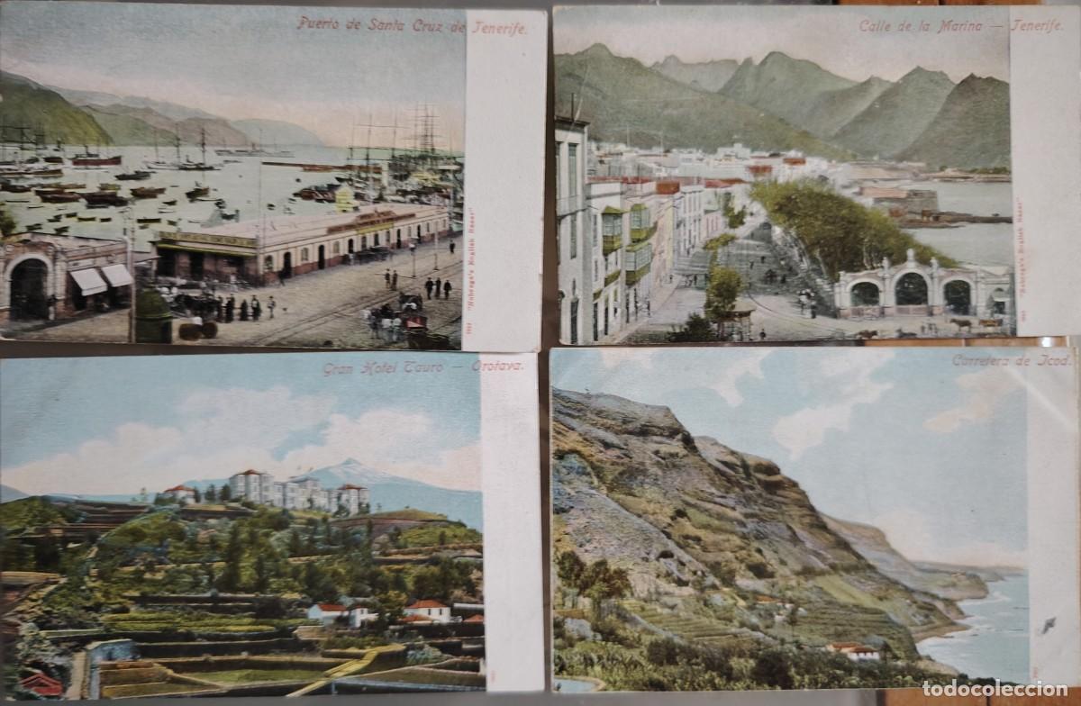 Postcards: LOTE DE 4 POSTALES ANTIGUAS COLOR DE TENERIFE ISLAS CANARIAS