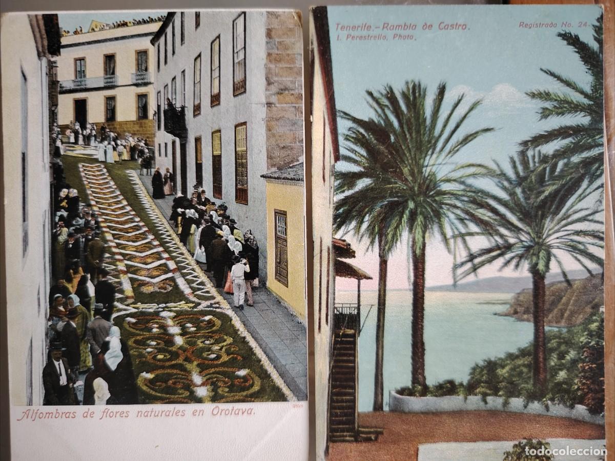 Postcards: LOTE DE 2 POSTALES ANTIGUAS COLOR DE TENERIFE ISLAS CANARIAS