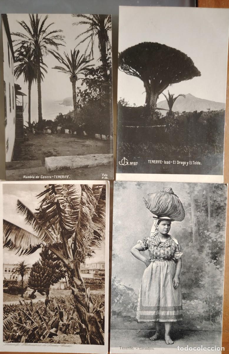Postais: LOTE DE 4 POSTALES ANTIGUAS B/N DE TENERIFE ISLAS CANARIAS