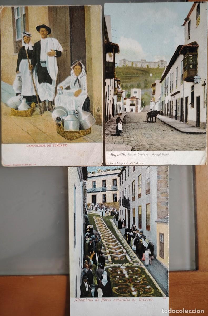 Cartes Postales: LOTE DE 3 POSTALES ANTIGUAS COLOR DE TENERIFE ISLAS CANARIAS
