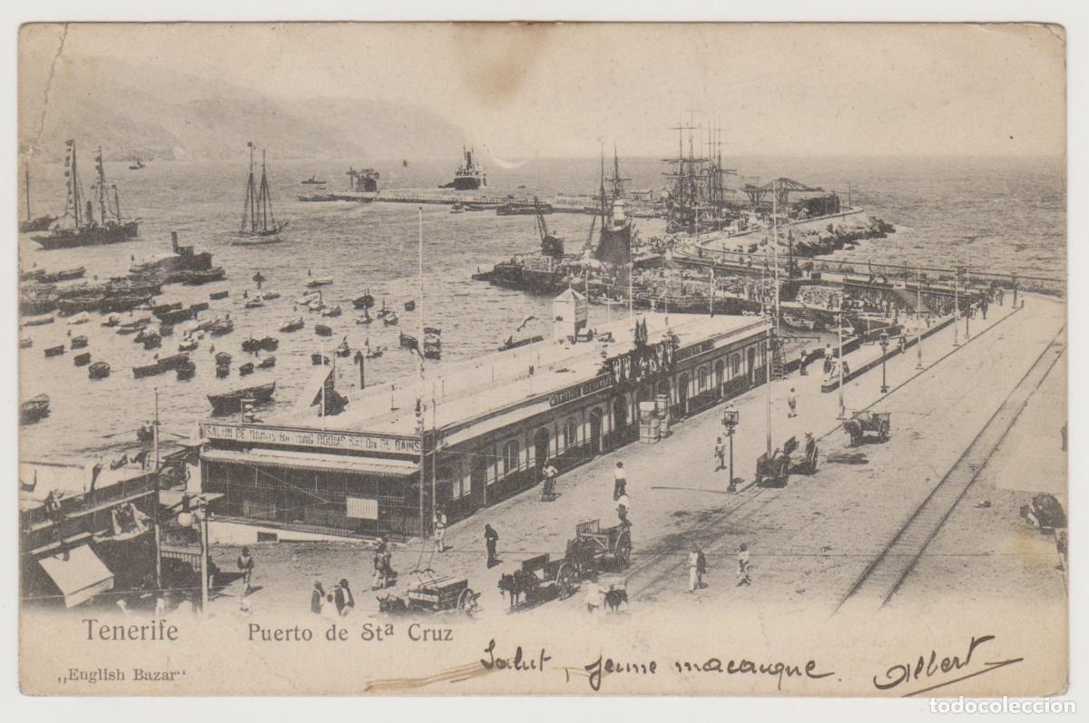 Postales: TARJETA POSTAL - TENERIFE - PUERTO DE STA CRUZ - ENGLISH BAZAR