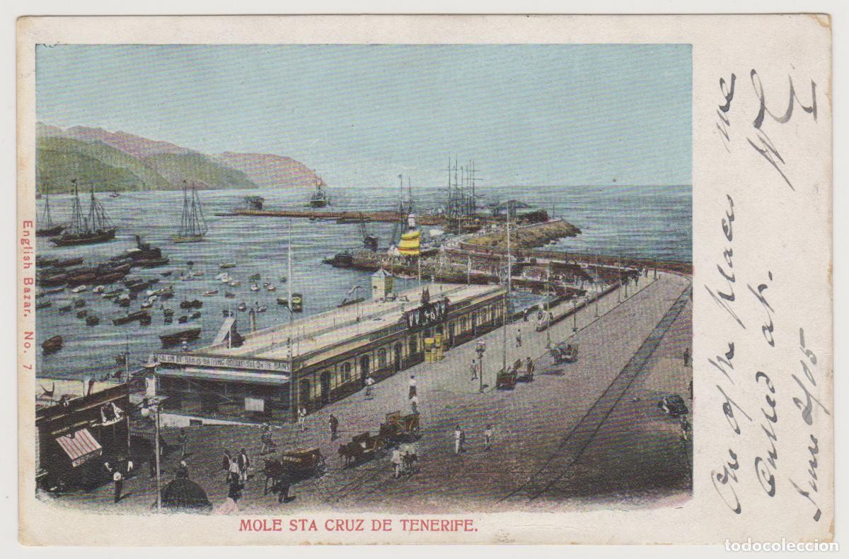 Postales: TARJETA POSTAL - TENERIFE - MOLE STA CRUZ DE TENERIFE - N&ordm; 7 - ENGLISH BAZAR