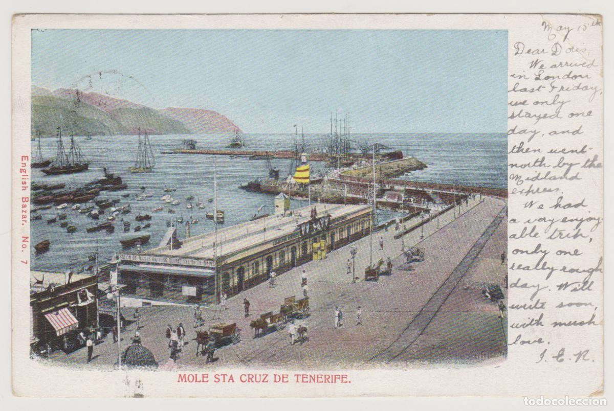 Postales: TARJETA POSTAL - TENERIFE - MOLE STA CRUZ DE TENERIFE - N&ordm; 7 - ENGLISH BAZAR