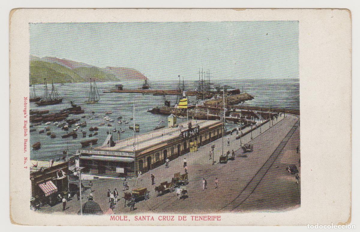 Postales: TARJETA POSTAL - TENERIFE - MOLE SANTA CRUZ DE TENERIFE - N&ordm; 7 - NOBREGA'S ENGLISH BAZAR