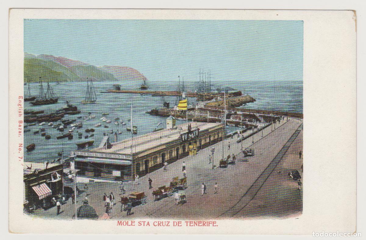 Postales: TARJETA POSTAL - TENERIFE - MOLE STA CRUZ DE TENERIFE - N&ordm; 7 - ENGLISH BAZAR
