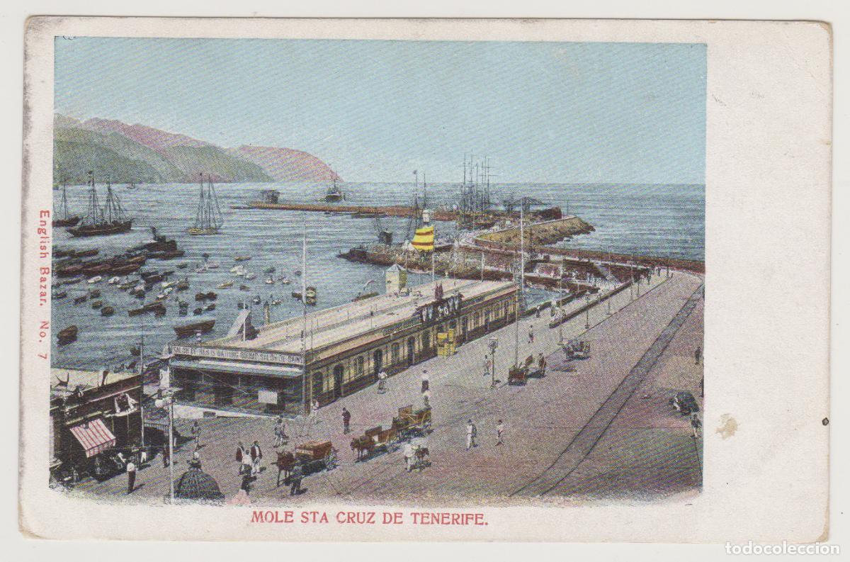 Postales: TARJETA POSTAL - TENERIFE - MOLE STA CRUZ DE TENERIFE - N&ordm; 7 - ENGLISH BAZAR