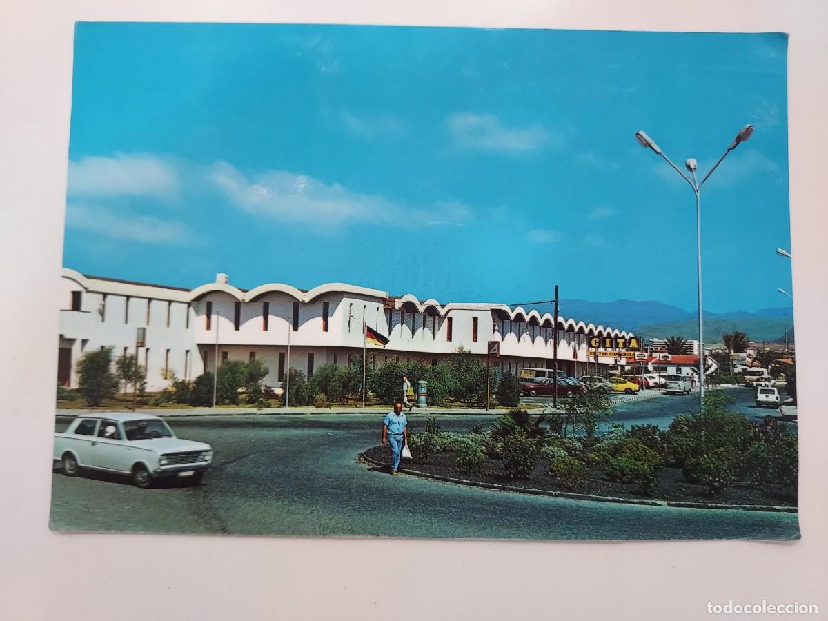 Postales: POSTAL LAS PALMAS GRAN CANARIA PLAYA DEL INGLES APARTAMENTOS CITA. 1975. CIRCULADA