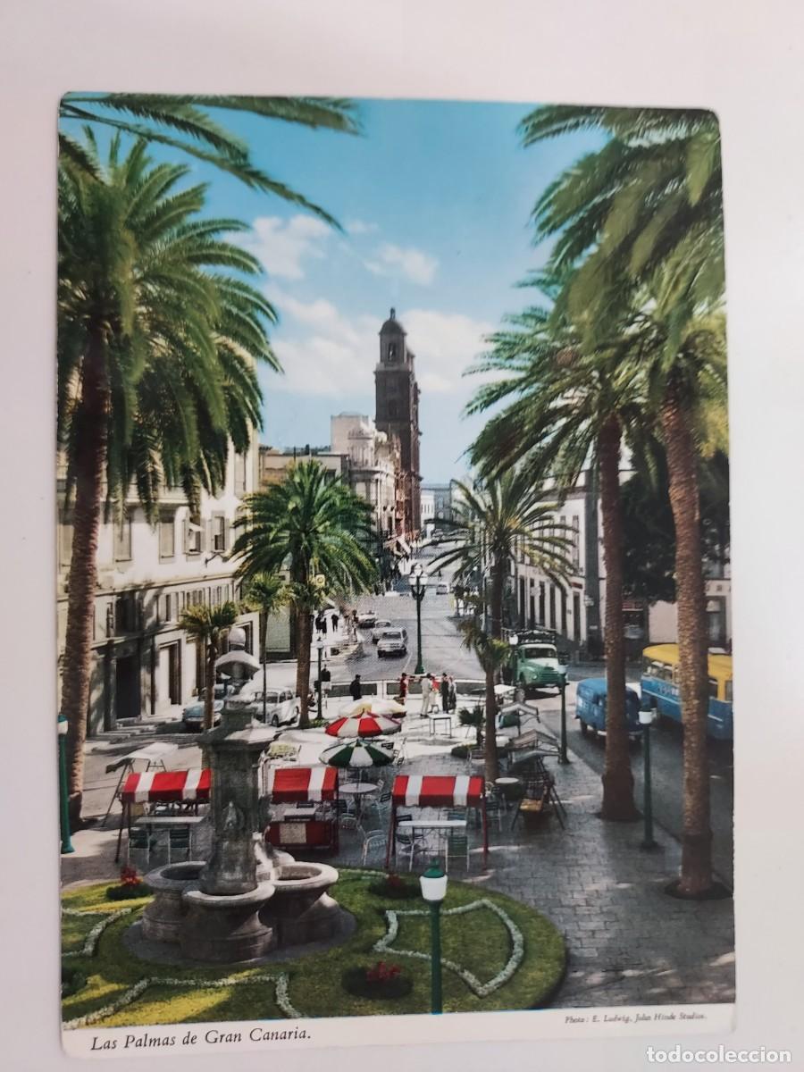 Postales: POSTAL LAS PALMAS GRAN CANARIA VISTA PARTE ANTIGUA DE LA CIUDAD. 1969 CIRCULADA. JOHN HINDE