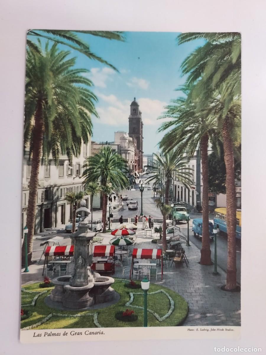 Postales: POSTAL LAS PALMAS GRAN CANARIA (PLAZA DE CAIRASCO, TRIANA). ESCRITA. JOHN HINDE