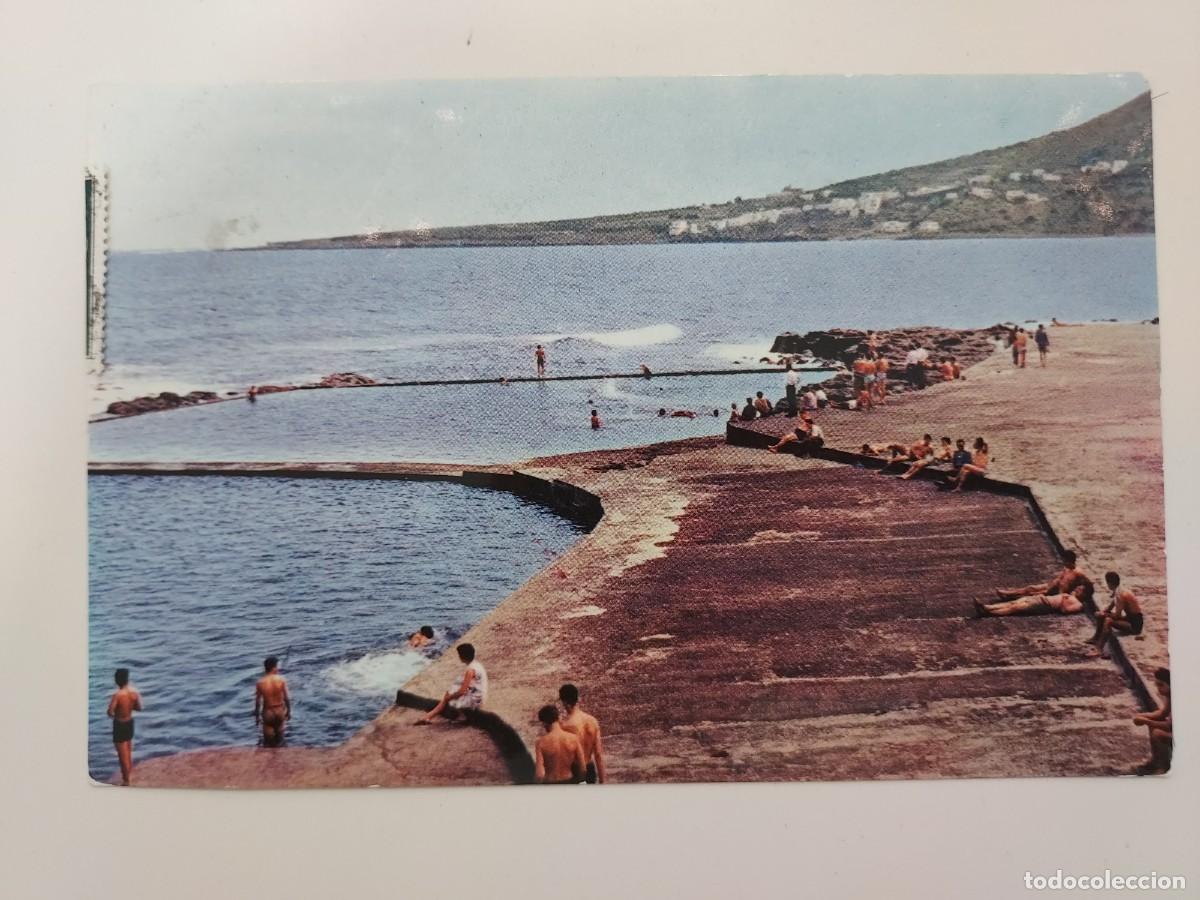 Postales: POSTAL BAJAMAR PISCINA. 1961. 1966 CIRCULADA. TENERIFE. VICTOR GONZALEZ DELGADO. FOTO ABRIL