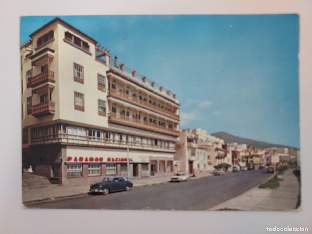 Postales: POSTAL SANTA CRUZ DE LA PALMA PARADOR Y AVENIDA MARITIMA. 1964. CIRCULADA. TENERIFE
