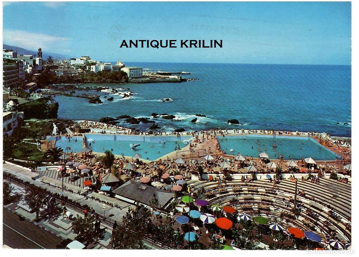 Postales: TENERIFE / PUERTO DE LA CRUZ / VISTA PARCIAL PISCINAS SAN TELMO / FRANQUEADA