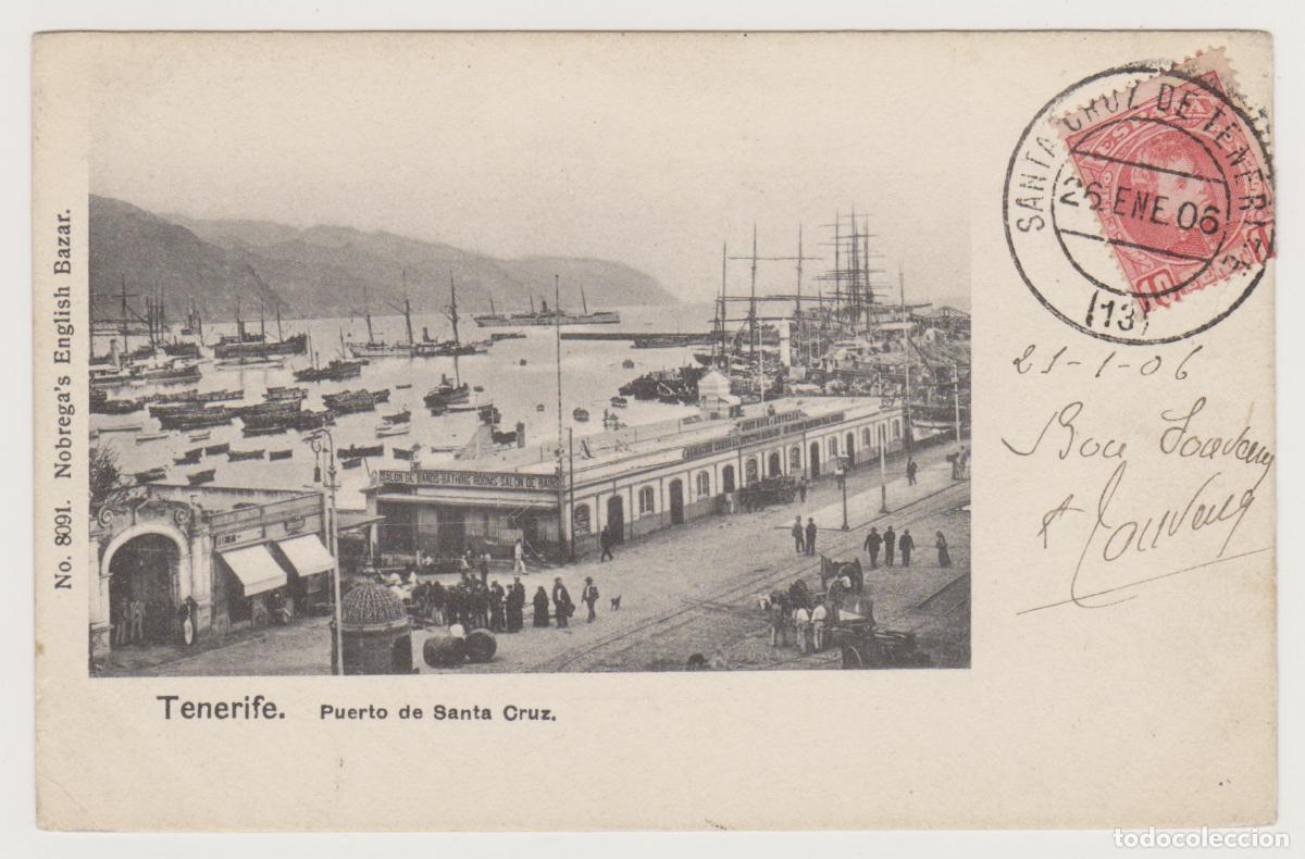 Postales: TARJETA POSTAL - TENERIFE - PUERTO DE SANTA CRUZ - N&ordm; 8091 - NOBREGA'S ENGLISH BAZAR
