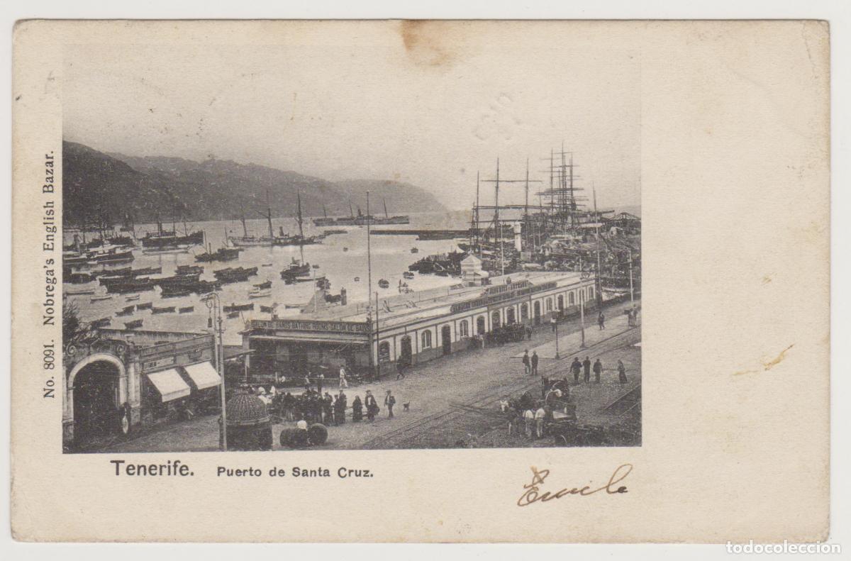 Postales: TARJETA POSTAL - TENERIFE - PUERTO DE SANTA CRUZ - N&ordm; 8091 - NOBREGA'S ENGLISH BAZAR