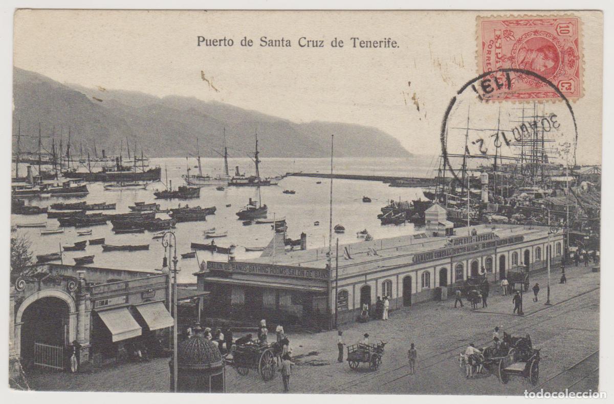 Postales: TARJETA POSTAL - PUERTO DE SANTA CRUZ DE TENERIFE - BAZAR FRANCES