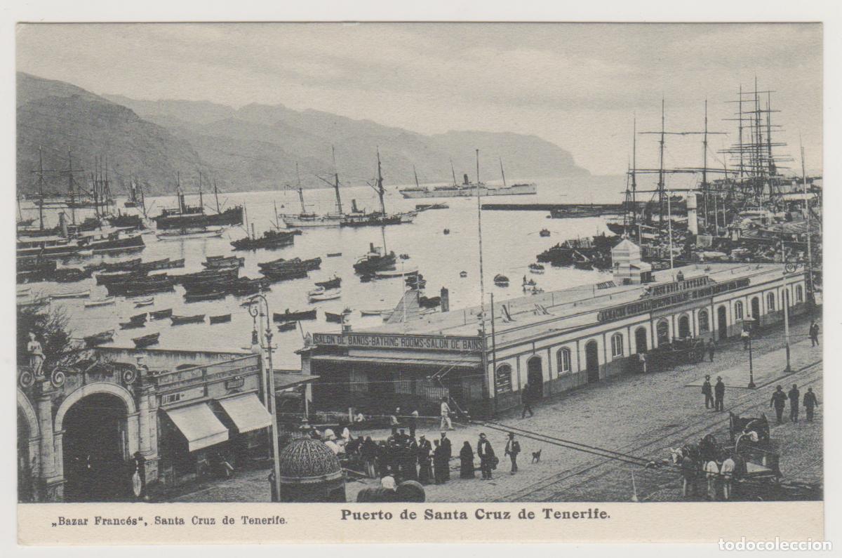 Postales: TARJETA POSTAL - PUERTO DE SANTA CRUZ DE TENERIFE - BAZAR FRANCES